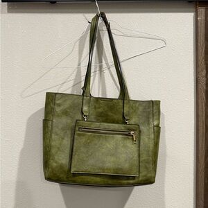 Stylish Olive Green Tote Bag